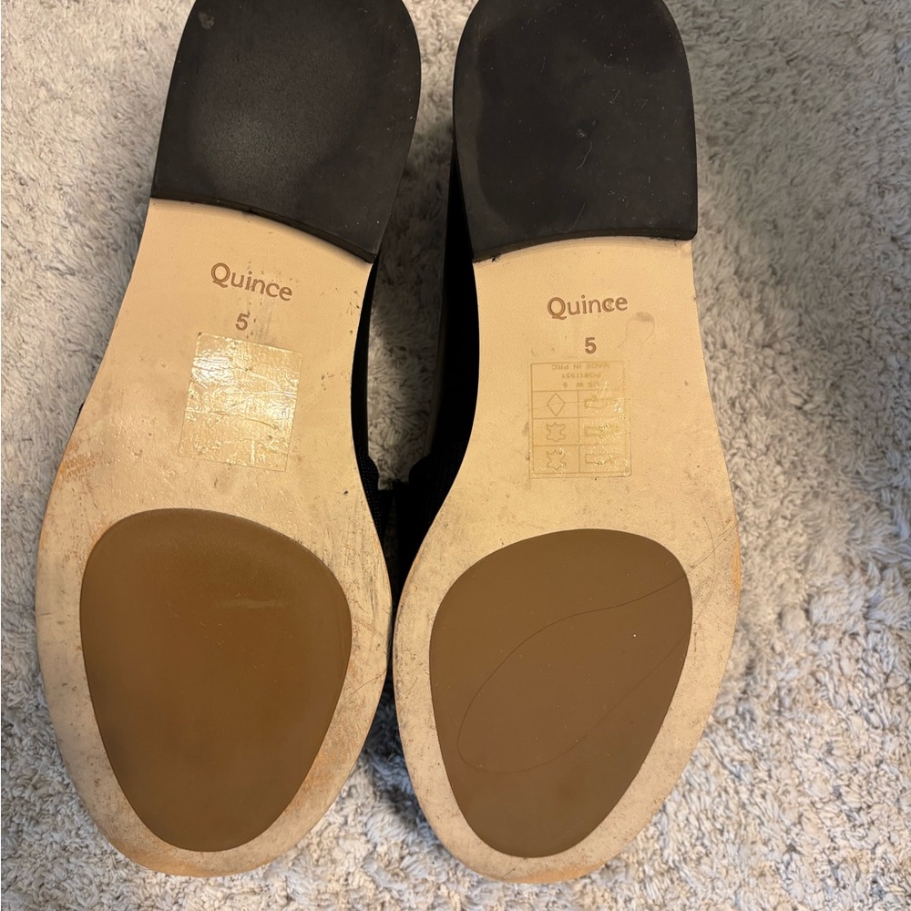 Quince Black Grosgrain Bow Loafers - Picture 6 of 11
